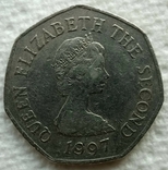 50 pence 1997 пенсов Джерси UK Великобритания, photo number 3