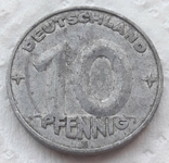 Германия ГДР 10 пфеннигов 1952 год, фото №2