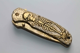 Ніж складний Browning skeleton Gold (1396), фото №6