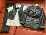 Нарядный чёрный костюм тройка (5 предметов), фото №3