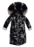 Зимове супер довге пальто Bahiriya зі світловідбивачами чорне 116 ріст 1066c116, фото №2