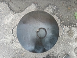 Сковорода из диска бороны Премиум диаметр 40см с крышкой, фото №6
