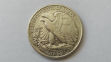 50 Центов 1943 года, "Шагающая Свобода", США, серебро, фото №3