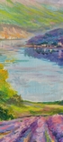 Лавандові береги картина пейзаж автор Коротков С.В. 60х90 полотно олія, фото №5