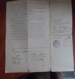 Закарпаття 1914 р Іршава документ с маркой, фото №3