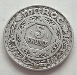 5 франків, Марокко, 1951р., фото №2
