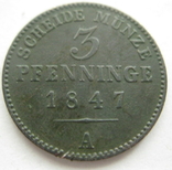 3 пфенніга 1847 Прусія, фото №5