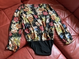 Нарядная блуза боди в цветах Guess, италия, оригинал, photo number 7