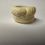Кольцо змея ручной работы бивень мамонта, фото №5