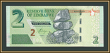 Зимбабве 2 доллара 2016 P-99 (99a), фото №2