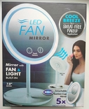 Зеркало с LED подсветкой круглое LED FAN MIRROR с вентилятором, photo number 3