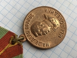 Медаль за доблестный труд в ВОВ 1941-1945гг. колодка латунь, фото №6