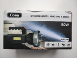 Ручной фонарь 2в1 аккумуляторный CB-T100, фото №2