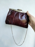 Винтажная сумочка клатч из натуральной змеиной кожи Англия, фото №10