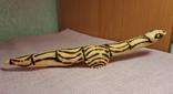 Фигурка полосатая ящерица, разное дерево, сувенир, фото №6