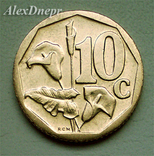 ЮАР, 10 центов 2008 (iNingizimu Afrika), фото №2