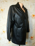 Куртка жіноча. Жакет шкіряний без бірки р-р 42(відмінний стан), фото №3