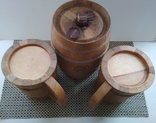 Пивной набор посуды из натурального дерева , сувениры(Крым)., фото №7