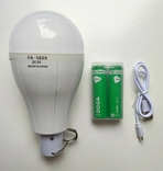 Кемпинговый фонарь OKGO FA-3820 20W лампа на аккумуляторе 18650, фото №7