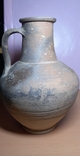 Красноглиняная античная керамика римского периода ,высота 20 см ,диаметр горлышка- 6 см, фото №2