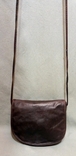 Жіноча вінтажна плечова сумка Натуральна шкіра Темно-коричневий Європа, фото №3