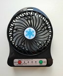 Портативный Настольный Мини Вентилятор Portable Mini Fan черный, numer zdjęcia 2