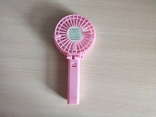 Портативный ручной-настольный Мини Вентилятор Mini Fan Розовый, фото №5