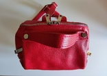 Рюкзак красный Италия натуральная кожа, фото №6