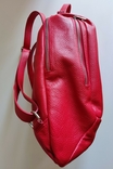 Рюкзак красный Италия натуральная кожа, фото №7