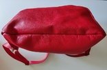 Рюкзак красный Италия натуральная кожа, фото №8