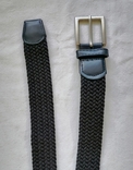 Ремінь чоловічий чорний плетений 100 см, photo number 4