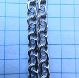 Срібний набір (ланцюжок, підвісок, сережки), фото №8