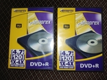 DVD -R. 2 штуки нові запаковані., фото №2