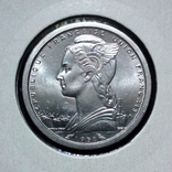 Мадагаскар 1 франк 1958 г., фото №4