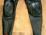 Шкіряні байкерські штани, фото №5