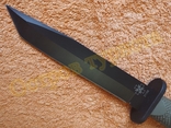 Тактический Охотничий нож Columbia 2178B Хаки Tanto с пластиковым чехлом 30 см, фото №6