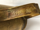 1918 год кружка мерная бронза посеребрение инициалы МА, фото №13