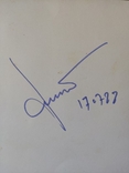 Фото ракеты "Протон" с автографом начальника стартового отдела космодрома Байконур, фото №5