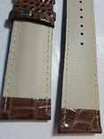 Новый коричневый ремешок к часам, 24 мм, фото №6
