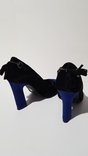 Туфли на каблуке сине-черные, фото №10