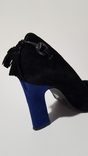 Туфли на каблуке сине-черные, фото №11
