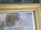 Рама старая № 2 родное золочение со стеклом дерево 41х47,5 см, фото №6
