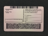 Driver license Водительские права США, фото №3
