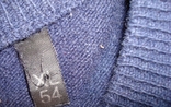 Шерстяной мужской теплый свитер т синий XL 54, numer zdjęcia 9