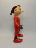 Pinocchio celluloid stamp SHZ USSR celluloid toy 18 cm, photo number 7