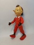 Pinocchio celluloid stamp SHZ USSR celluloid toy 18 cm, photo number 2