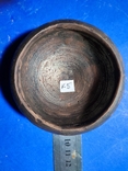 Античная Чернолаковая солонка. Размер 8 нк 3,5 см., фото №3