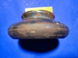 Античная Чернолаковая солонка. Размер 8 нк 3,5 см., фото №8