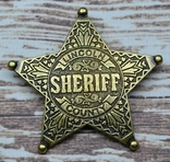 Знак Шерифа округа Линкольн копия, фото №2