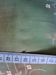 Отрез ткань зелёная цветы ширина 105 длина 330 см, фото №10